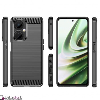 Carbon guminis dėklas - juodas (Oneplus Nord Ce 3) Carbon guminis dėklas - juodas (Oneplus Nord Ce 3)